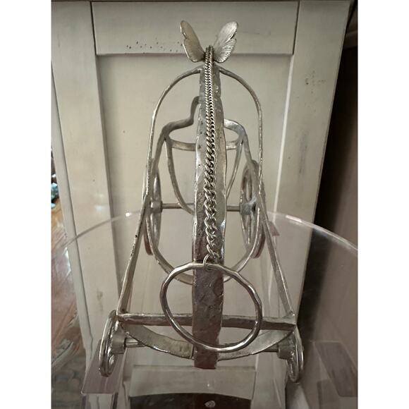Vintage Michale Aram Wine holder carriage silver butterfly rare - Picture 6 of 16